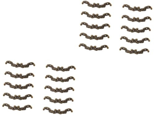 Hoement 20piezas Tiradores Vintage Para Manijas Forma De Ceja Para Muebles Accesorios Para Armarios y Vestidores