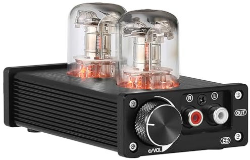 oiakus Amplificador De Auriculares Mini Tubo, Amplificador De Tubo De Válvula, Amplificador De Potencia De Audio De 2 Canales, con Control De Graves Agudos, para Altavoces Pasivos/subwoofer