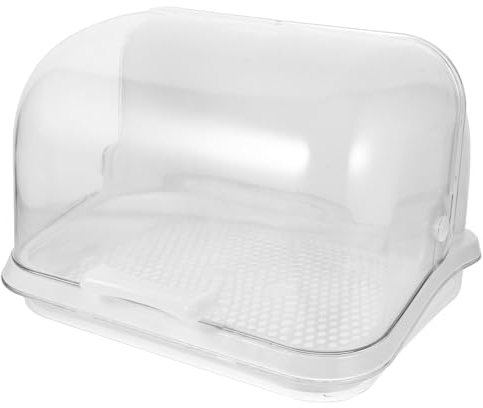 VICASKY Contenitore per Asciugatura Coperchio Bianco, Porta Compatto per Accessori per l'Infanzia, Organizer per Stoviglie e Utensili per Ragazzo Ragazza