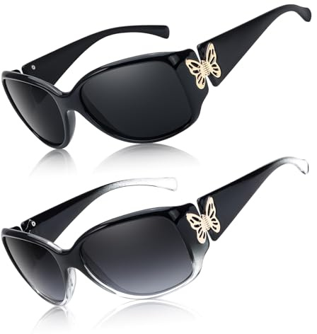 Myiaur 2 Pack Sonnenbrille Damen Polarisierte UV400 Schutz