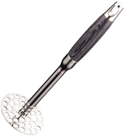 Potato Mashers, 316 Stainless Steel Ricer Smasher, Handheld Potato Masher, Kitchen Ricers Tool for Potatoes, Vegetables, Fruits, Beans, Avocados and Other Soft Ingredients (Silver,10.24in)