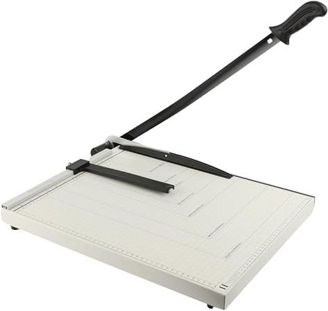 Taglierina a Ghigliottina per Carta A3 con Base in Metallo, Taglierina Capacità 12 Fogli Compatibile con carta A3 A4 A5 B5 B6 B7