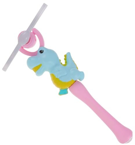 HOODANCOS Moulin à Vent Rotatif Extérieur Décoratif pour Garçon Et Filles, Bâton Lumineux Musical Style Dinosaure, Couleur Aléatoire, Jouet d'anniversaire Et Fête, sans Batterie