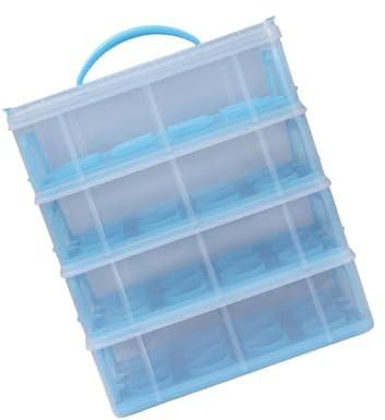 Zymoplas Compact Cupcake Holder for Transporting Tasty Treats, 4 Tiers