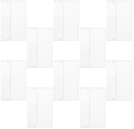LOORGVEL Custodia Trasparente per Cassette Audio, Supporto in Plastica Resistente, Organizzatore per Archiviazione di 10 Cassette, per Conservare Musicassette in Soggiorno
