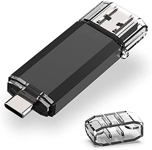 RAOYI USB C Flash Drive - 32GB USB 3.0 High Speed Type C Dual OTG Pen Drive for TV, Car, Smartphones, PC, Laptop, Chromebook, MacBook Pro (Black)