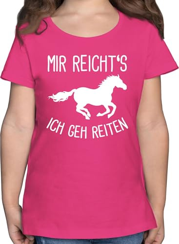 Shirtracer - T-Shirt Mädchen - Pferd - Mir reichts ich GEH Reiten I Geschenk Pferde I Pferdemädchen I Pferdeliebhaber