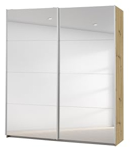 Rauch Möbelwerke Caracas Armoire à portes coulissantes, Bois d'ingénierie, Chêne Artisan, 181x210x62