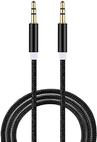 XPMY 3FT/1M 3.5mm AUX Cable, Nylon Braided Jack Cable for Headphones, Smartphones, iPod, iPad, MP3/MP4, Computer, Car Stereo/Speaker