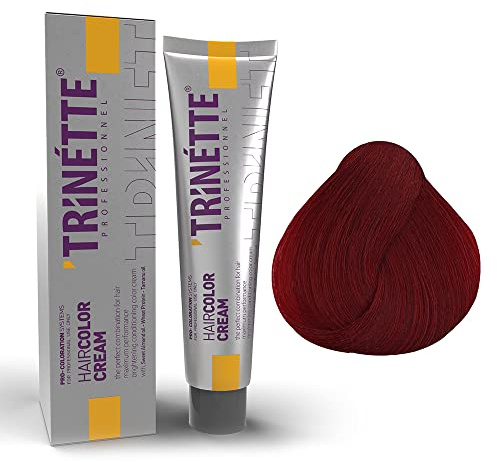 Trinette Professionelle No 8.66 Granatrot Permanente Haarfarbe Creme 100 ml – Intensive Rottöne, Tiefe Kızılreflexe, Hohe Deckkraft, Langanhaltende Salonqualität