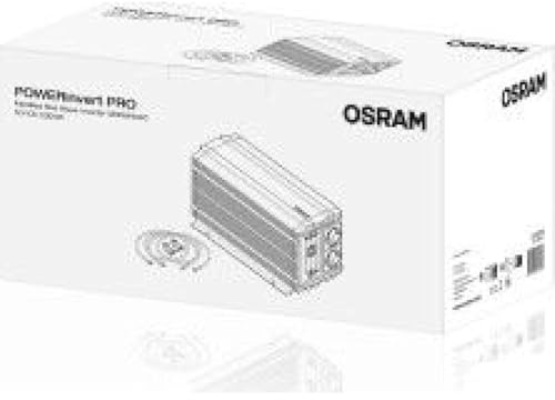 OSRAM POWERinvert PRO Modifizierter Sinus-Wechselrichter 12V DC 2000W, OEINVMA20, für netzunabhängige Strombedürfnisse