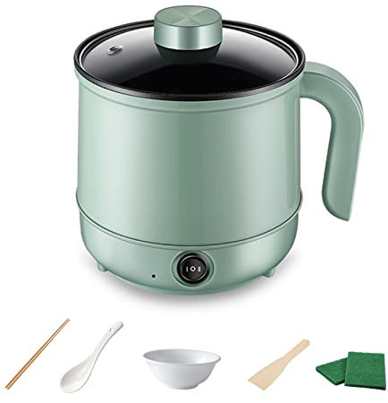Eléctrica Hot Pot, Térmico Pot Olla Eléctrica,1.7L Vaporera Pot& Aislamiento Pot, Cazuela Eléctrica Pequeña Multifunción, SartéN EléCtrica de Viaje, Olla Caliente Shabu