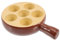 BESPORTBLE Snail Dish Oven Tray Seafood Tray Ceramic Dishes Escargots Tableware Escargot Cooking Tray Fondue Plates Divided Porcelain Escargot Plate Snail Dish Tray Shell Plates