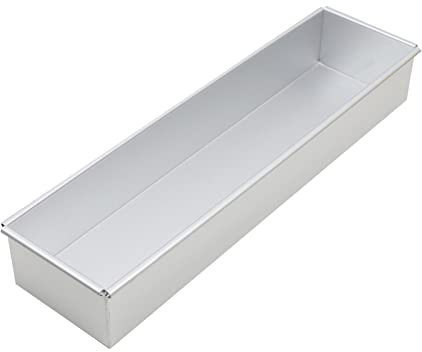 Retorno Stampo per torta rettangolare - 15,74x3,93x2,36 in teglia antiaderente, tortiera | Stampo rettangolare fisso per cheesecake chiffon cake compleanno mousse cake party