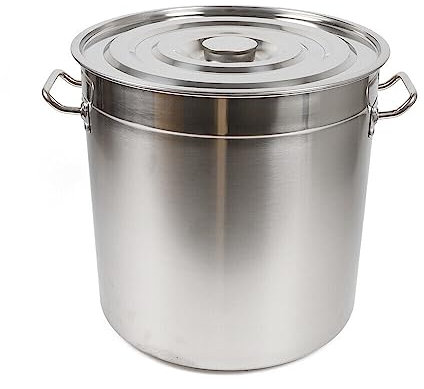 Stainless Steel Stock Pot 35L with Lid Stainless Steel Large Deep Stock Pot Cooking Pan Stewed Pot Commercial Soup Saucepan Catering Saucepan