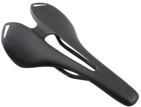 MTB/Road Carbon Fahrradsattel Vordersitz Matte Mountainbike Sitz Sattel für Radfahren 270 * 143mm Fahrradsitz Leicht 3K Vollcarbon MTB Sättel (Matt)
