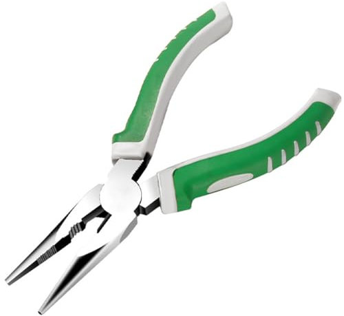 VIVIIHOO Pinze ad ago a becchi Lunghi 200mm Pinze universali a Punta Pinze Piatte, Piccole e Lunghe-Comfort Soft Grip-Strumento High-Tech per i Professionisti dell'elettronica e della Meccanica