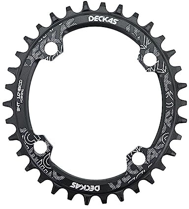 QAINKUN Kettenblatt Fahrrad Kettenblatt Oval 104BCD 32T 34T 36T 38T 40 42 44 46 48 50 52 T Zahn MTB Rennrad Berg Kettenblatt 104 Bcd KettenbläTter(Größe:42T)