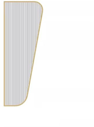Urinal Trennwand Stehend Hochwertiges Edelstahl und Changhongs Glass für Privatsphäre, Ideal für Öffentliche Toiletten in Hochklassigen Büros, Hotels und Restaurants(Gold)