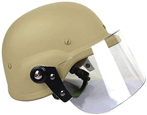 SBNYTBLW Taktischer Helm Airsoft M88 Swat Usmc Airsoft Shooting Cs Klassischer Schutzhelm mit Brille Pc/Tan