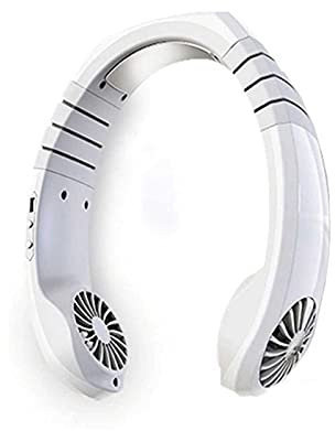 Ventilateur de cou portable, batterie 3600 mAh, ventilateur USB mains libres ultra silencieux, ventilateur personnel portable réglable haute flexibilité pour la maison, le bureau, l'extérieur,