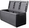 INTEC - Coffre de Rangement 330L Gris/Noir 138 x 53 x H57cm Poignées de Transport polypropylène