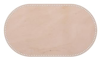 BENALI Ovales Moseskorb Boden zum Selberhäkeln aus Birkenholz (10mm EIN Loch, 82x47cm)
