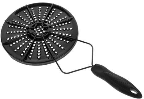 OFFSCH Diffuseur De Chaleur Revêtu Noir Pour Plaque à Induction, Disque Adaptateur Compatible Avec Toutes Plaques, Transfert Thermique Uniforme, Usage En Cuisine Domestique