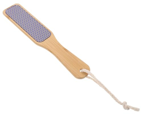 Lima de Mano Piel Planta del Pie de Bambú Flexible | Khaki, Uso en Salón y Pedicura, Elimina Piel Muerta y Durezas Acabado Flexible