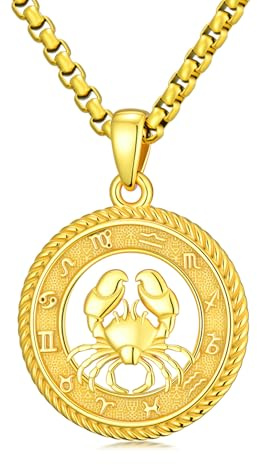 PARYFO Collier Constellation Pendentif 12 Signes du Zodiaque Horoscope Or/Oxidisé Astrologie Cadeaux d'Anniversaire pour Femmes Hommes Unisexe