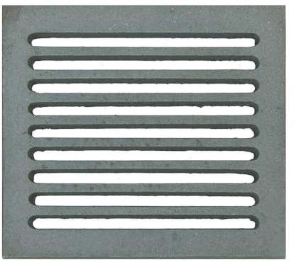 Rejilla de hierro fundido para chimenea 22,5 x 25,5 H cm - Grosor 1,2 cm DS