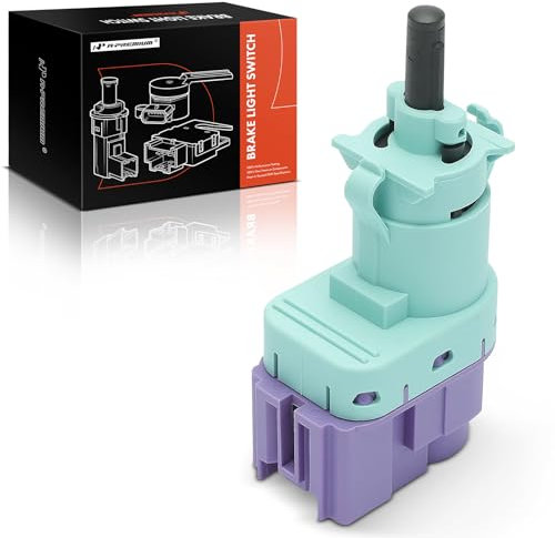 Frankberg 1x Brake Light Switch 4-Pin Compatible with Punto Evo 199 Qubo 225 Tipo Estate 356 357 KA RU8 Daily Citys Bus Delta III 844 Discovery III L319 Replace# 56038958AA