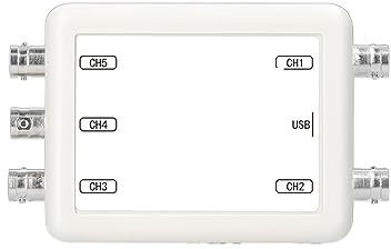 Osciloscopio digital Osciloscopio USB Inalámbrico, Grabador De Adquisición De Almacenamiento De Datos De 5 Canales, Herramienta De Utilidad De Mantenimiento Automotriz(ET601 USB)