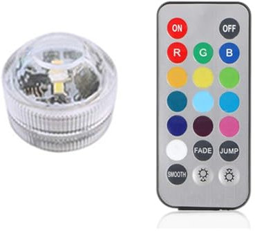 IP68 impermeabile sommergibile LED luce subacquea a batteria luce notturna RGB for acquario piscina lampada della festa nuziale(8 lamp 1 controller)