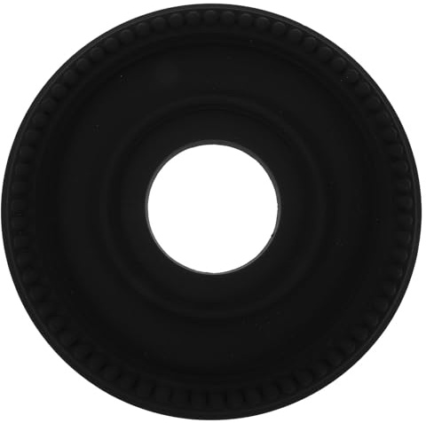 SOLUSTRE Placa de cubierta para lámpara de techo: Lámpara de techo de PU estilo francés con base redonda tallada en yeso sintético para sala de estar y estudio, fácil instalación.