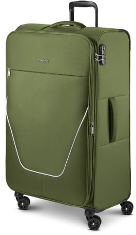 Stratic Check-in Koffer für Damen und Herren | großer XL Trolley 51 x 31 x 76 cm aus hochwertigem, flexiblem Polyester Material | Erweiterbar & Teleskopgriff| taska Serie