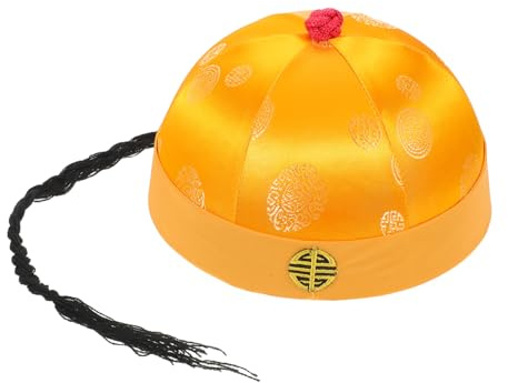 Hohopeti Chapeau De Costume Chinois Asiatique Chapeau D' Couvre-Chef D' Casquette Chinoise Pour