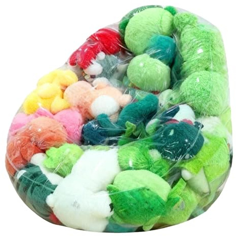 Grande copertura per poltrona sacco - grande impermeabile vuoto PVC - portaoggetti per sedia di animali in peluche | per camera da, soggiorno, camera dei bambini, lettura, relax