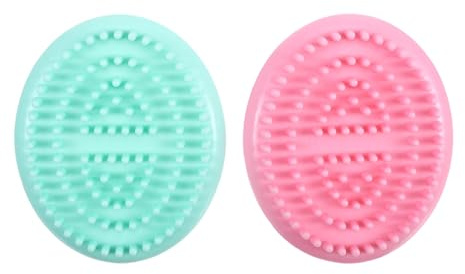MERRYHAPY 2 Stück Ganzkörper Massagebürste Mit Griff Handbürste Zur Cellulite Massage Für Frauen Kompakt Tragbar Mit Glatten Rollenzubehör Lymphmassage Und Hautstraffung Grün Pink