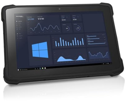 SIMPLETEK - Tablet Industriale Robusto Rugged 10.1 Windows 10 IoT LTSC | 4G LTE, GPS, Lettore Barcode 1D/2D | CPU Quad-Core