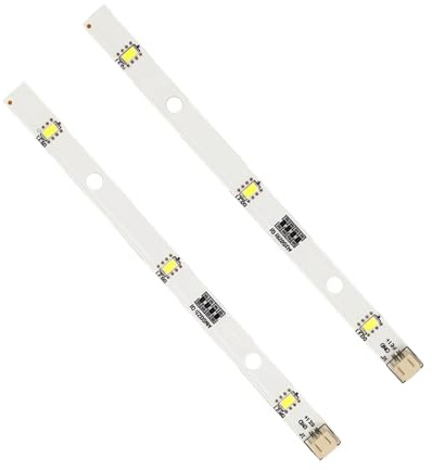 2 Stück LED-Lichtleiste LED Kühlschranklampe für Rongsheng/Hisense Lichtleisten für kühlschrank, Kompatibel mit E349766, MDDZ-162A, 1629348, DC12V 2W kühlschranklampe led