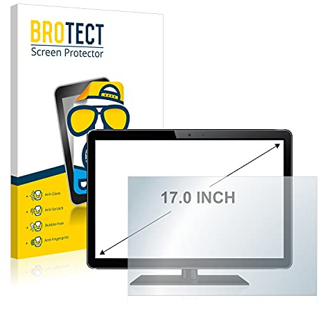 BROTECT Schutzfolie für Displays 17 (43.2 cm) [341x273 mm, 4:3] | Entspiegelnder Displayschutz Made in Germany Industrie-Monitore Matte Displayschutz-Folie Anti-Reflex Einfache Montage