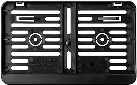AUTOLIGHT 24 I Kennzeichenhalter Nummernschildhalter 240X135 MM für viele Motorräder & Roller geeignet aus ABS Kunststoff Schwarz