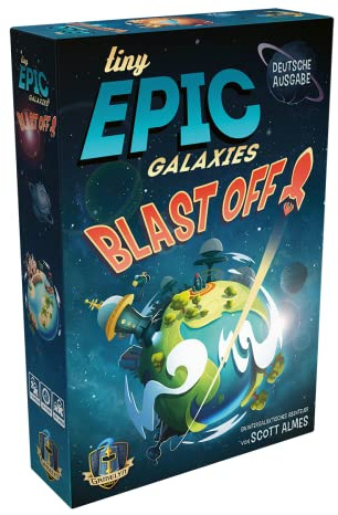 Gamelyn Games | Tiny Epic: Galaxies Blast Off! | Familienspiel | Würfelspiel | 2-4 Spieler | Ab 9+ Jahren | 30+ Minuten | Deutsch