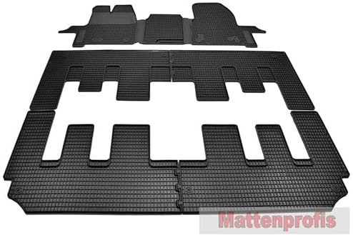 Mattenprofis Auto Fußmatten Gummimatten Komplettauslage geeignet für Ford Tourneo Custom Schalter 8/9-Sitzer ab Bj. 2018-2023