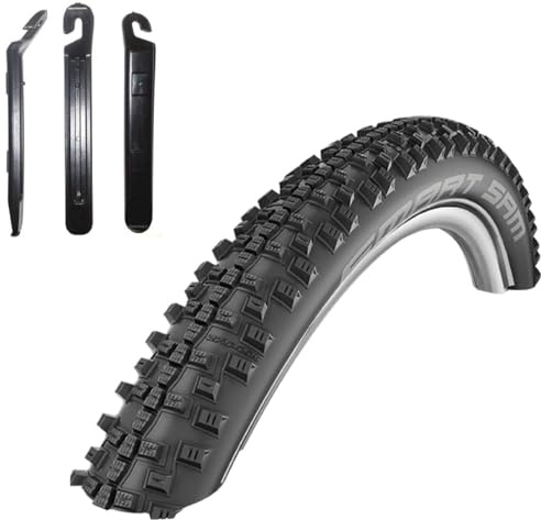 1 x Schwalbe SMART SAM Performance Fahrradreifen 42-622 (28 x 1.60) inkl. maxxi4you Reifenheber