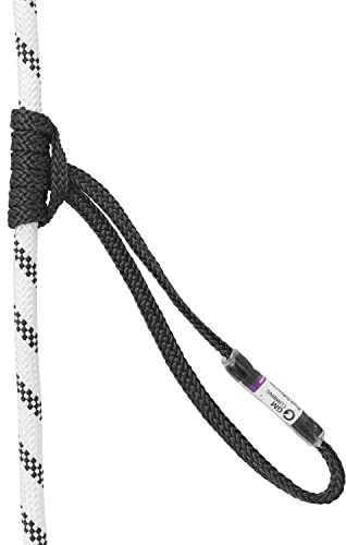 GM CLIMBING Black 6.8mm Endless Prusik Loop 15-inch 100% Technora 25kN Heat Resistant Friction Hitch Cord Hollow Braid for Rappel Abseil Backup, Adjustable Anchor Set-up, Rescue Rigging Hammocks