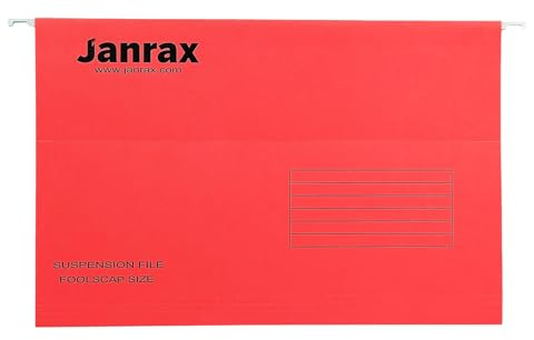 Hängemappen, Foolscap-Format, Rot, 50 Stück