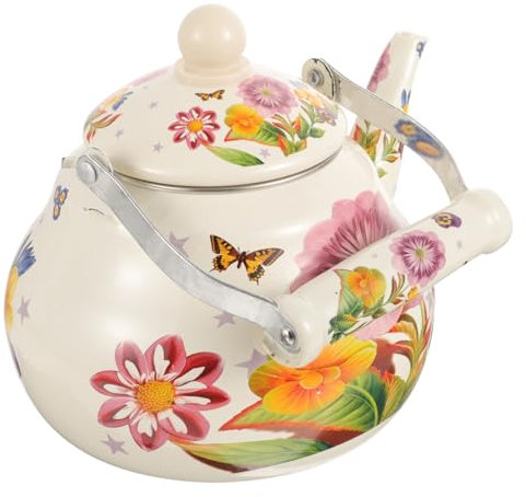 ORFOFE Théière En Céramique 2.5l Théière Vintage Infuseur Feuilles De Thé Pour Service à Thé Domestique