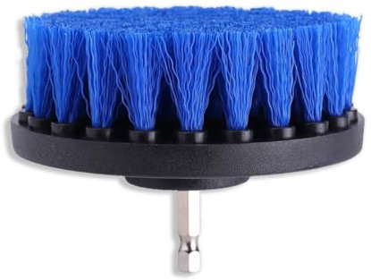Bohrbürste, Elektrische Fugenbürste, Fliesenböden, Reinigungsbürste, Elektrische Bohraufsätze, Badezimmer-Reinigungswerkzeuge Für Zuhause Und Draußen, Blau(4 Inch)